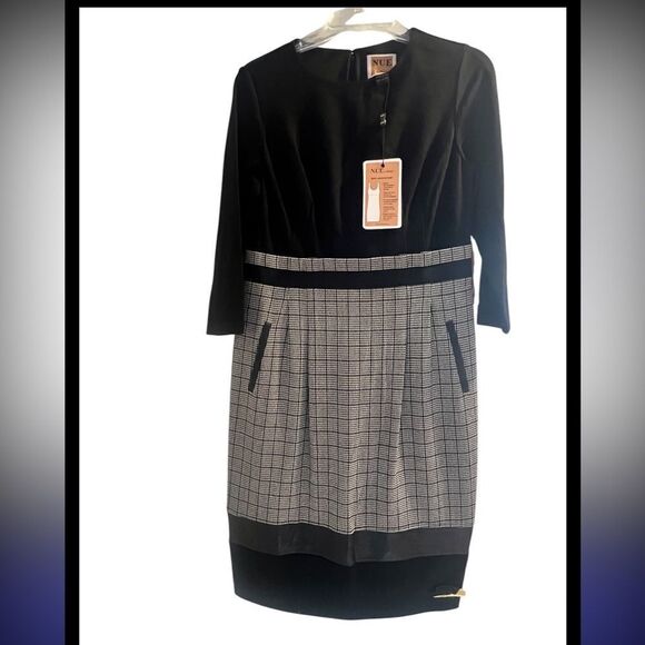 NWT Nue by Shani midi long sleeve women's dress size 10 - Picture 3 of 14